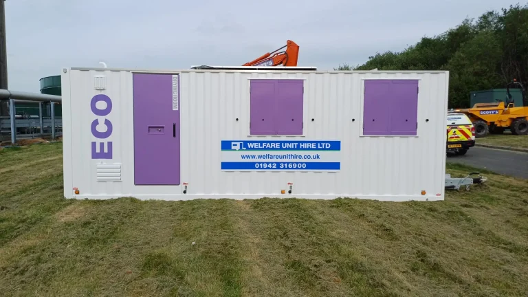 Welfare unit hire cost comparison: Planet Power unit delivered to a North West construction site