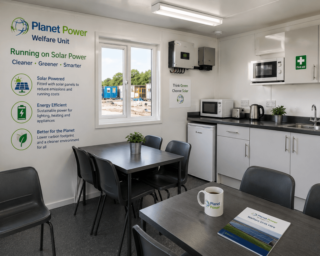 solar powered welfare unit canteen